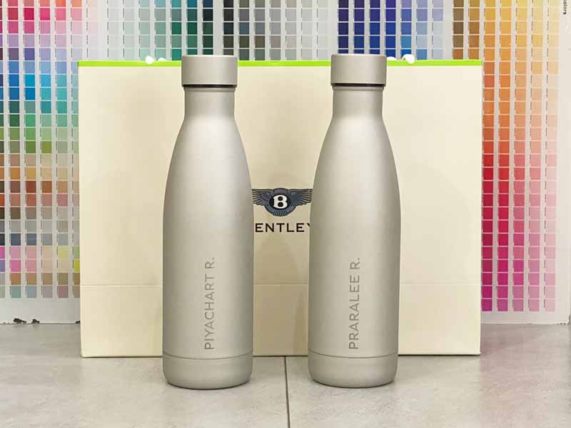 สลักชื่อ สลักข้อความ สลักรูป เลเซอร์ชื่อ เลเซอร์ข้อความ เลเซอร์รูป บนกระบอกน้ำ