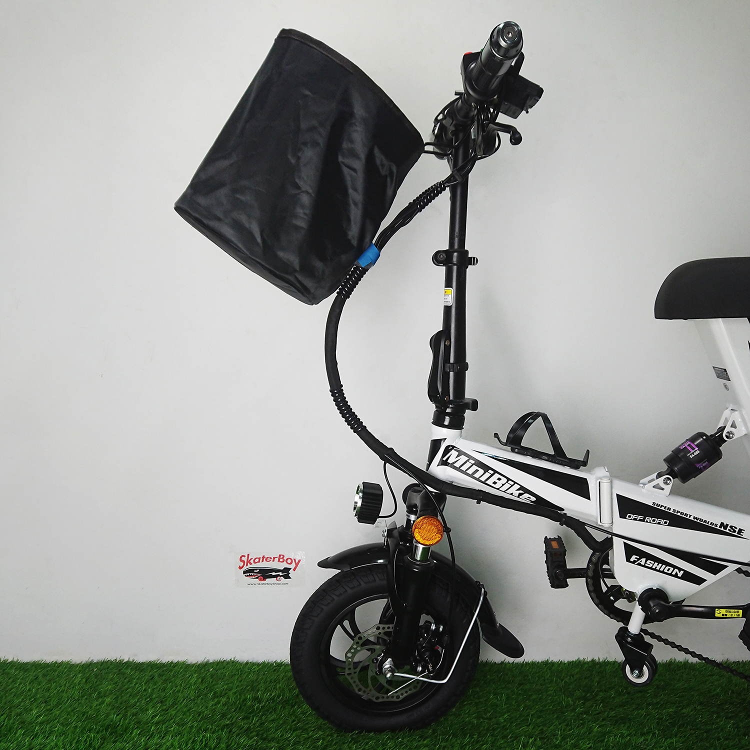 [0801] จักรยานไฟฟ้า รุ่น Mini 2ที่นั้ง พร้อมไฟเบรก แบต 48V รับประกัน6เดือน มี 3 สี ดำ แดง ขาว