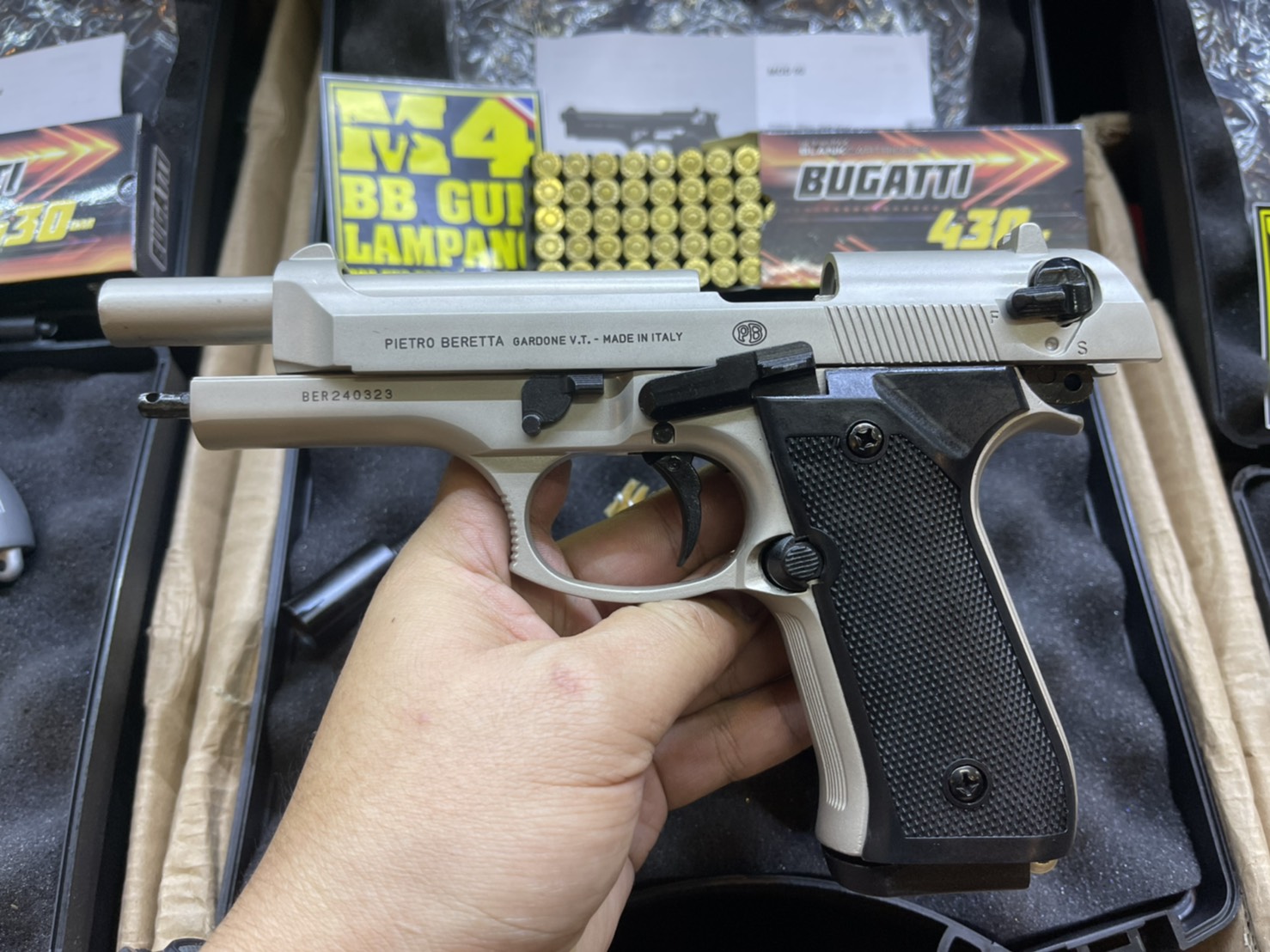 RETAY บาเรทต้า MOD 92 ซาติน ด้าม ดำ