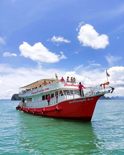 ทัวร์อ่าวพังงา เขาตะปู เกาะเจมส์บอนด์ เกาะห้อง เกาะพนัก เกาะนาแก โดยเรือใหญ่ James Bond Island by Big Boat Hong Island Panak Island Nakae Island
