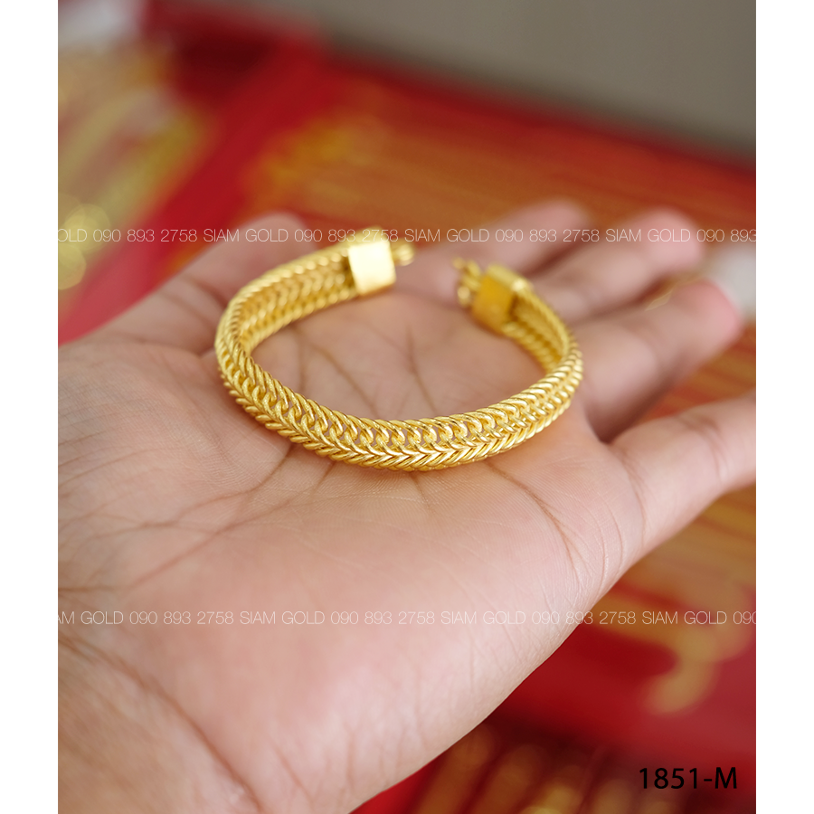 สร้อยข้อมือ แพหลังเต่า 2 บ. (M)