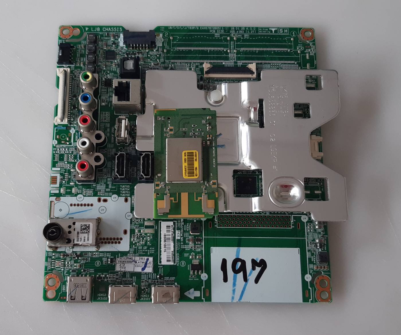 อันที่ 197 LG 75UK6500PTB ซีสเตร็ม EAX67872805 ดีเทสแล้ว
