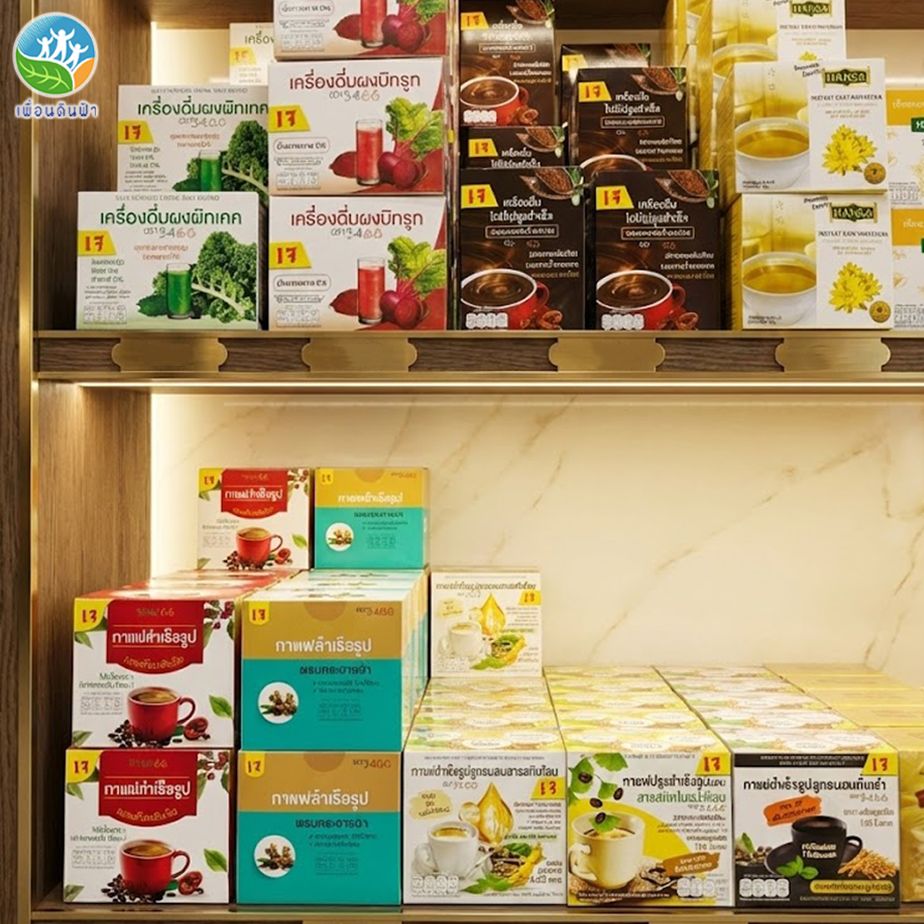 309 เครื่องดื่มผงผักเคล ตรา 5468 (เจ) กล่อง1 บรรจุ 20ซอง KALE POWDER DRINK เหมาะกับผู้ที่ต้องการสารอาหารจากผัก (พรรณวัสส์)