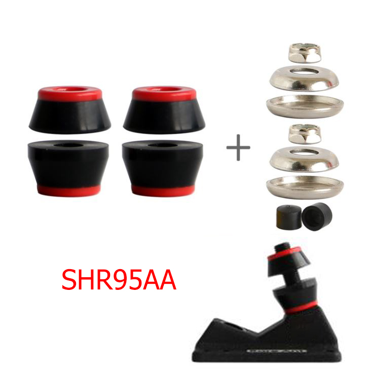 [0312] ลูกยางบูชชิ่ง S5 SM S7 สำหรับทรัค street skate คุณภาพดีจาก RareAnt ทรงกรวย4ชิ้น(pivot16mm)