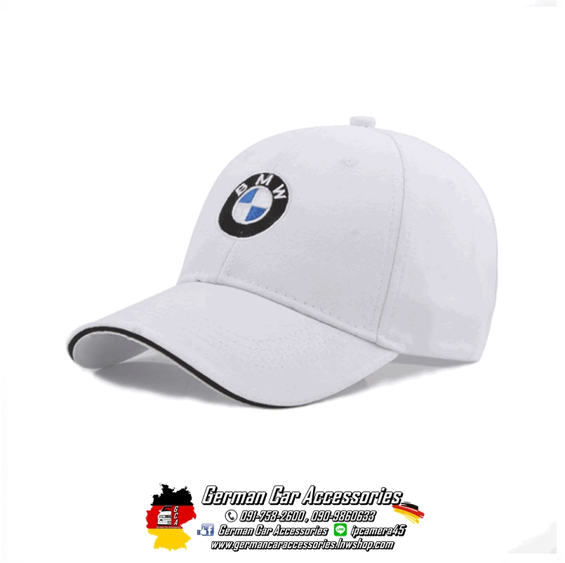 หมวก BMW สีขาว-ดำ