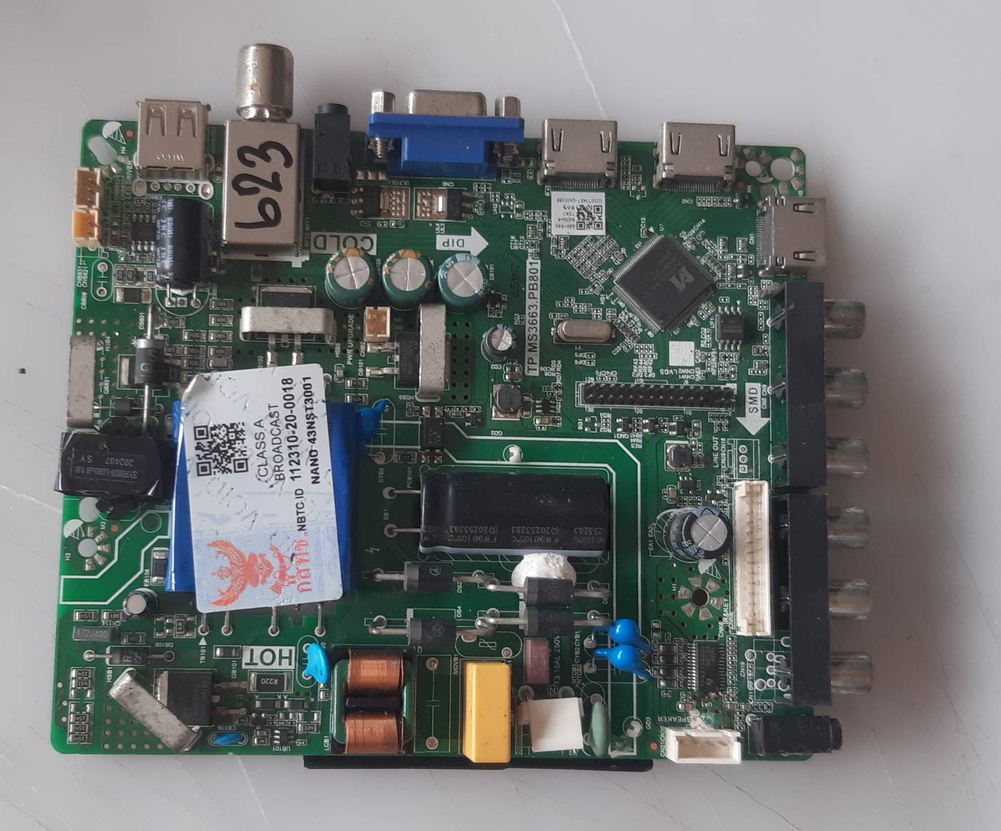 อันที่ 623 NANO 43NST3001 ซีสเตร็ม TP.MS3663.PB801 ดีเทสแล้ว