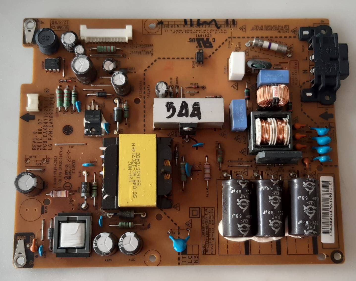 อันที่ 544 LG 42LS3150 ซัฟฟลาย EAX64770201(1.8) EAY62713701 ดีเทสแล้ว