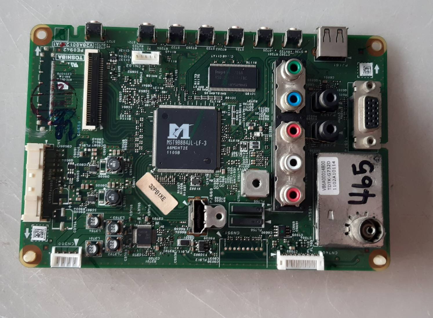 อันที่ 465 TOSHIBA 32PB1T ซีสเตร็ม V28A001240A1 30PIN ดีเทสแล้ว