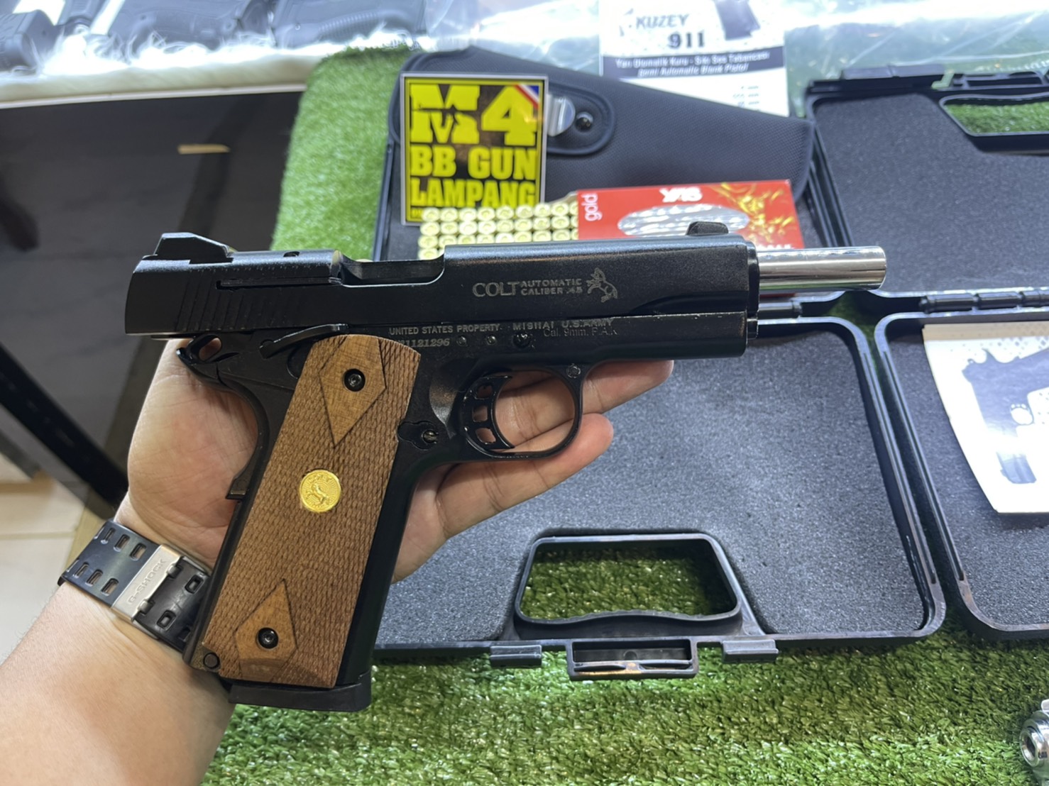 KUZEY M1911 ลาย Government ลำกล้อง 5" ดำ