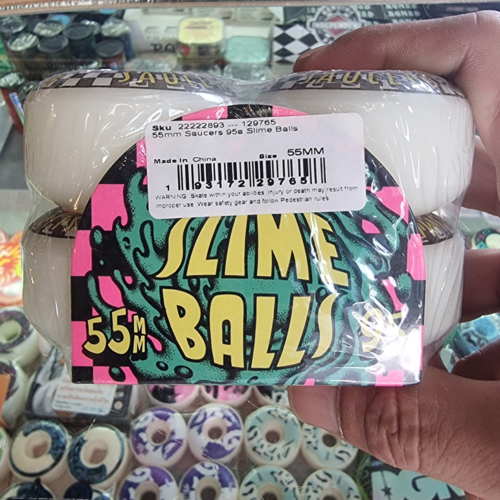 [0315] ล้อสเก็ตบอร์ด Slime Balls ขนาด 54-57mm แข็ง 95-99A แนว Street, Park, street surf