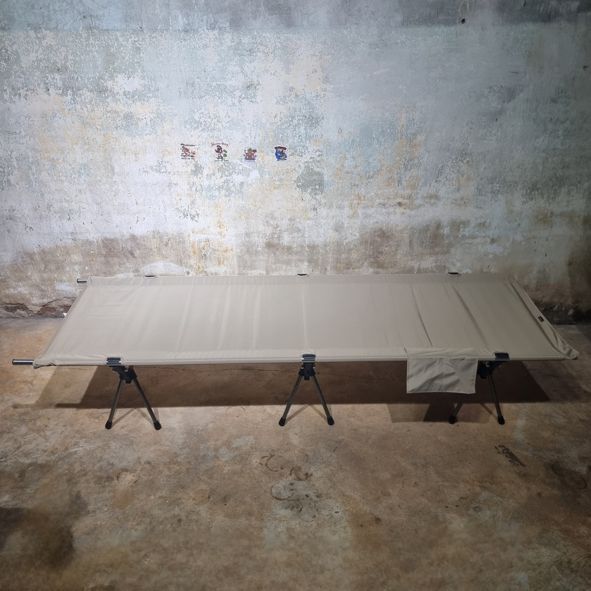 [1200] เตียงพับกลางแจ้ง น้ำหนักเบา เตียงแคมป์แบบพกพา ตั้งแคมป์ พักกลางวัน สูง 13cm และ 17-38cm Outdoor Camping