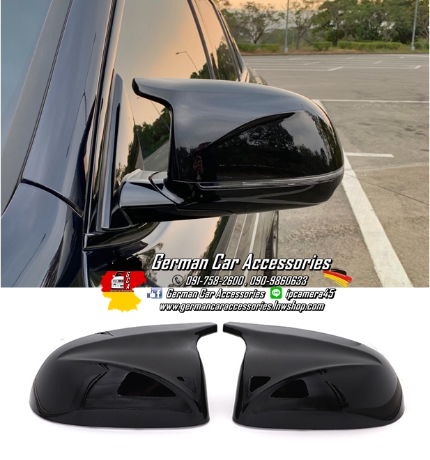 กรอบกระจก สีดำเงา BMW G05 ทรงM (แบบเปลี่ยน)