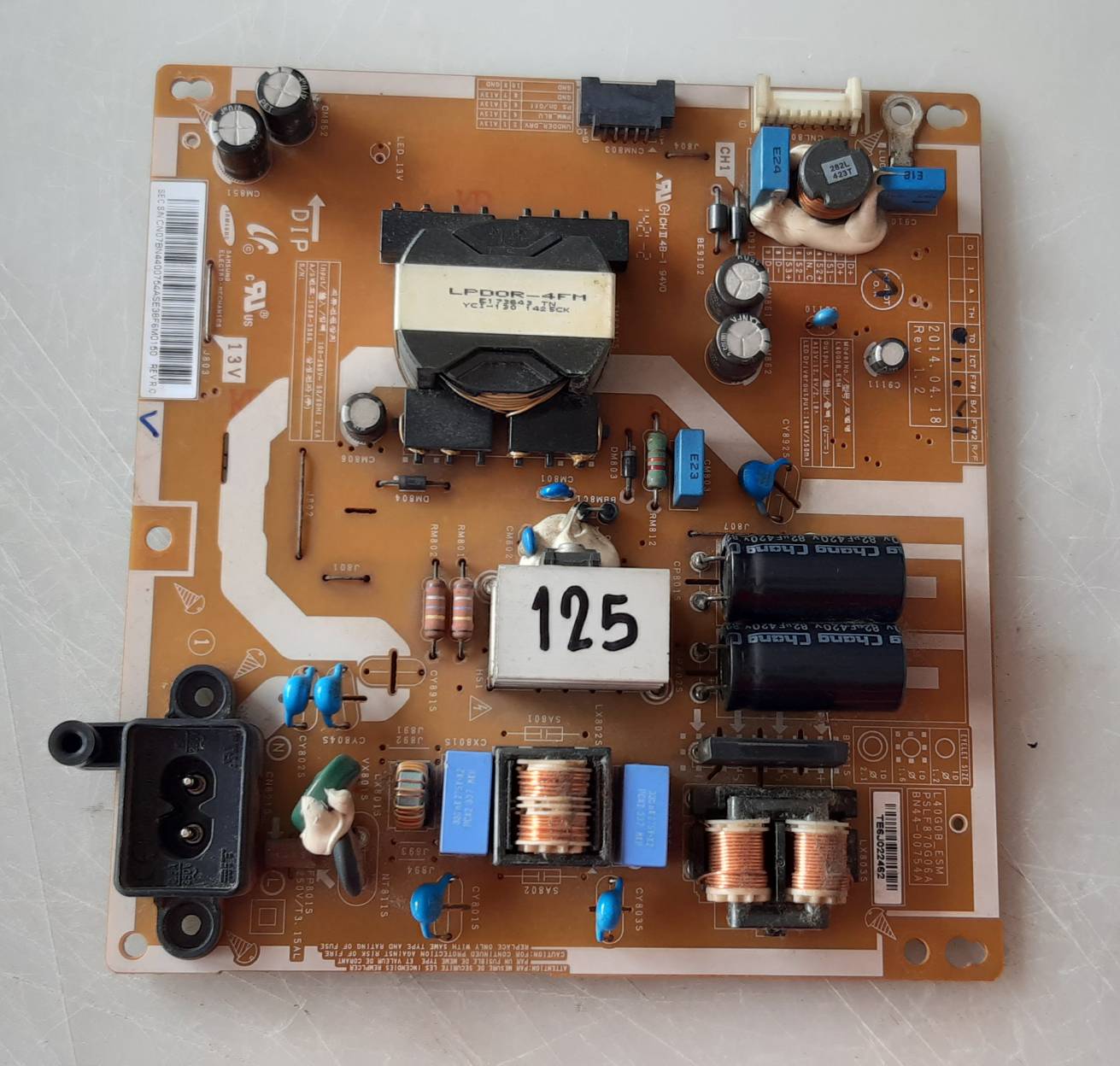 อันที่ 125 Samsung UA40H4200AK ซัฟฟลาย BN44-00754A ดีเทสแล้ว