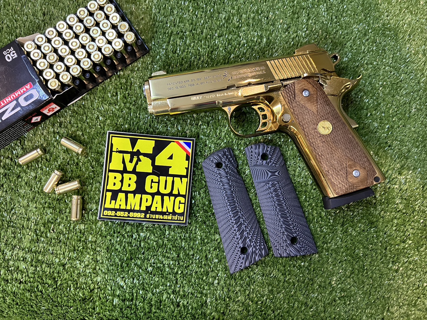 KUZEY M1911 ลาย 100 YEARS ลำกล้อง 4" ทอง