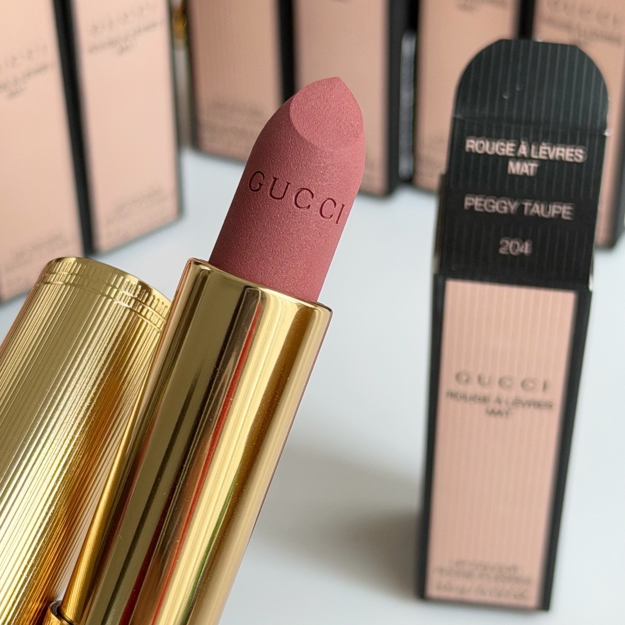 Gucci Rouge a Levres Mat Lip Colour 3.5g # 204 Peggy Taupe