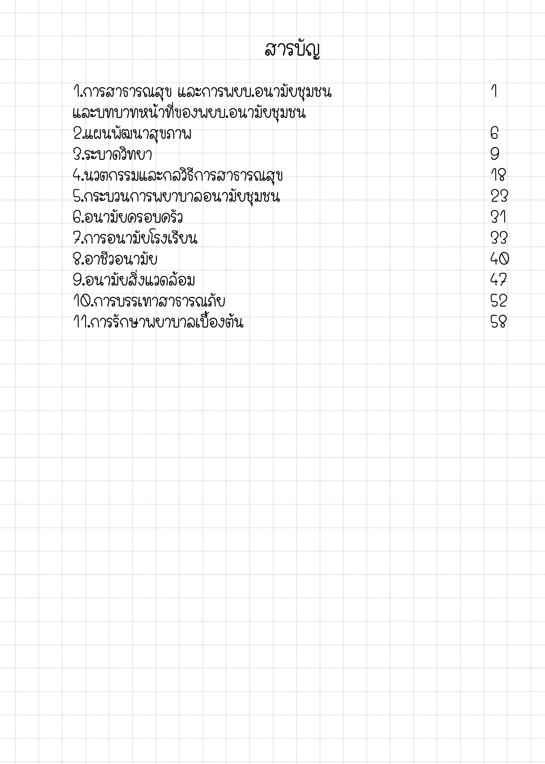 shortnote ชุมชนและการรักษาเบื้องต้น