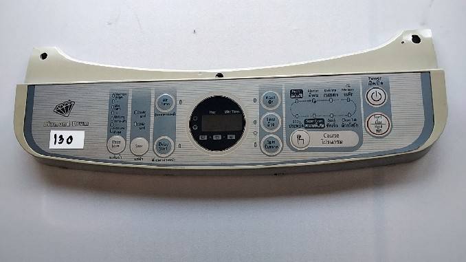 อันที่ 130 หน้ากากปุ่มกดเครื่องซักผ้า ซัมซุง WA13P9 DC64-01467A 11KG