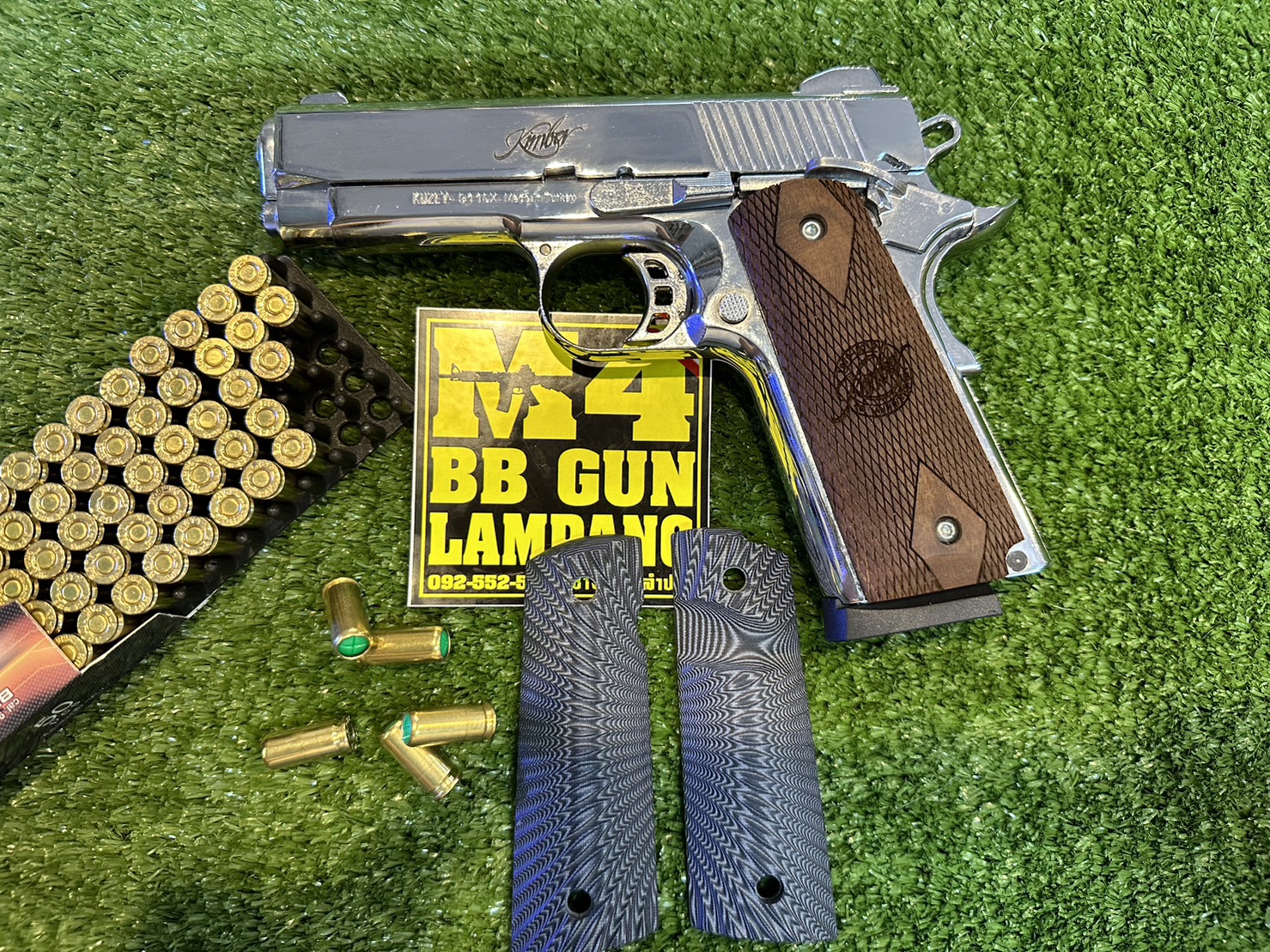 KUZEY M1911 ลาย KIMBER ลำกล้อง 4" สีเงินเงา