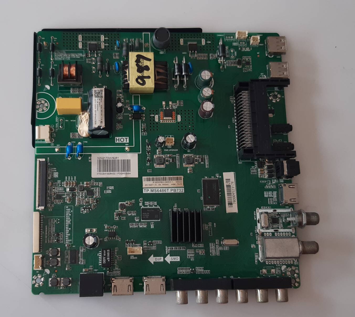 อันที่ 987 Hisense 32N2170W ซีสเตร็ม TP.MS6486T.PB732 ดีเทสแล้ว 51pin