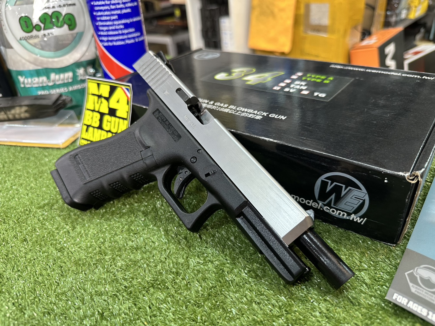 WE Glock 34 Gen 3 สีเงิน