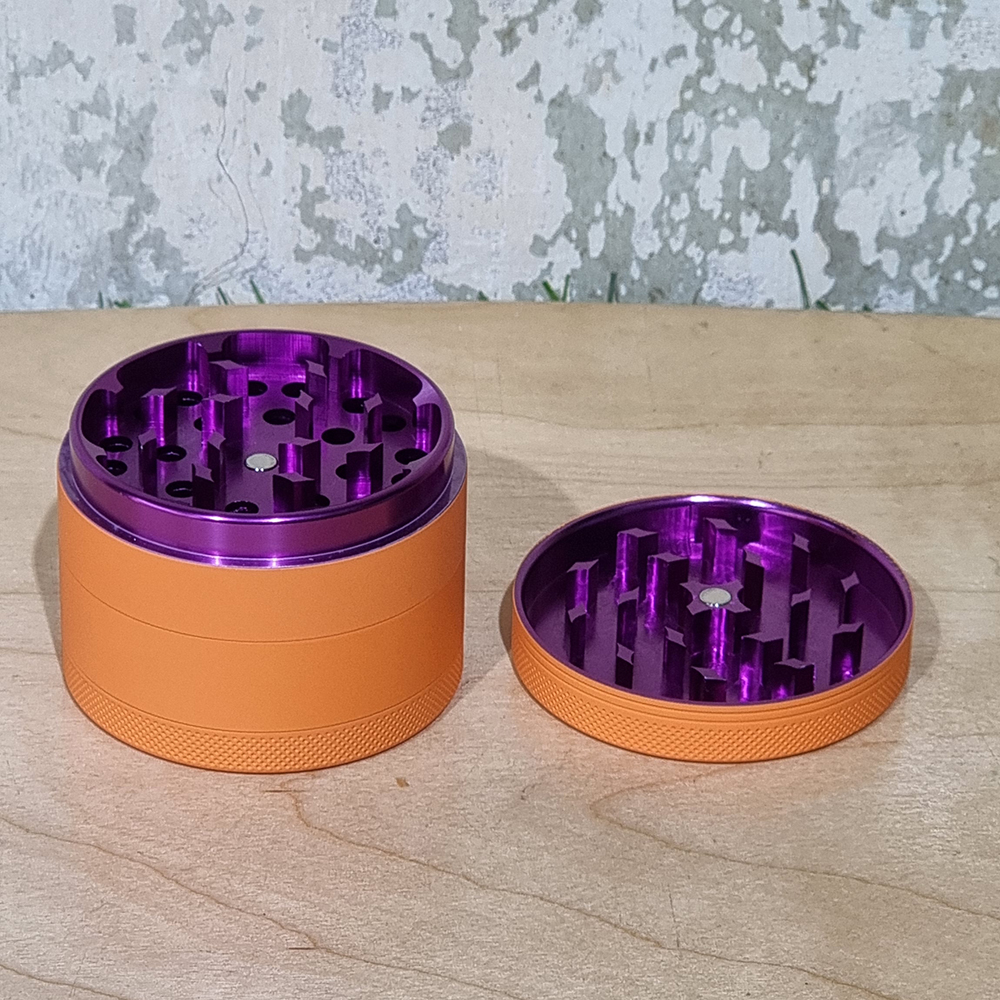 [1002] ที่บดสมุนไพร pastel Grinder ขนาด 63mm 4ชั้น ฟันคม งานCNC เครื่องบดสมุนไพร บดกาแฟ ไกเดอร์บด