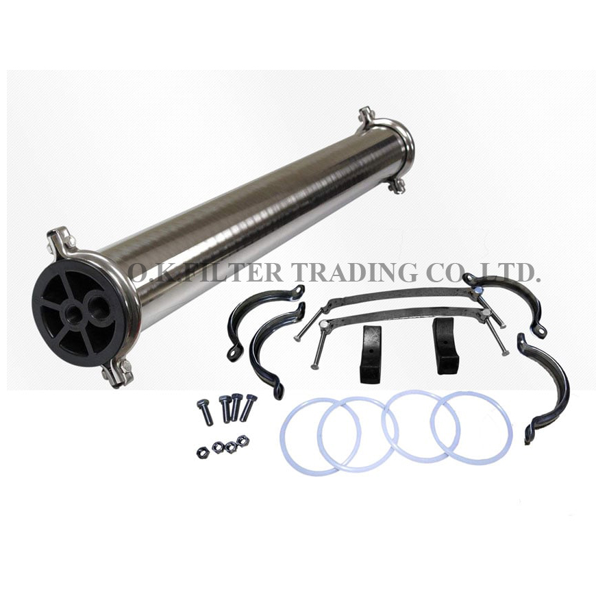 กระบอกเปล่าใส่ไส้กรอง RO Vessel 4"x40" RO 4040 Membrane Housing Stainless (ราคารวมค่าขนส่ง NIM Express)