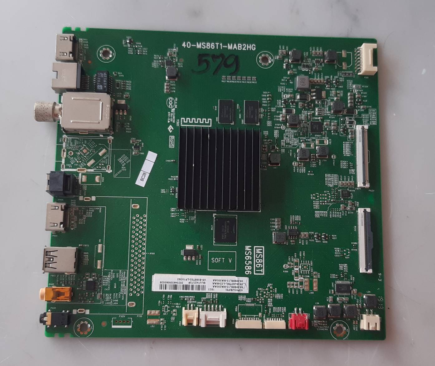อันที่ 579 TCL 43P65US ซีสเตร็ม 40-MS86T1-MAB2HG ดีเทสแล้ว