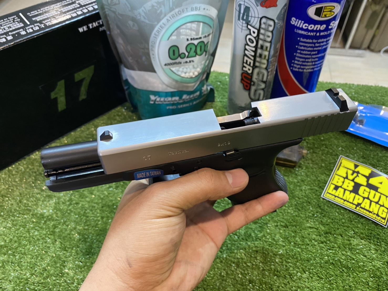 WE Glock17 Gen3 – สีเงิน