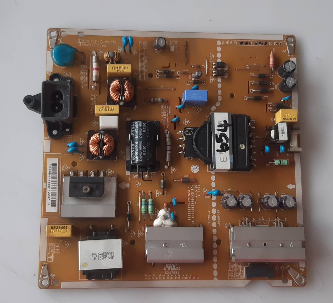 อันที่ 654 LG 49UH610T ซัฟฟลาย EAX66923201 ดีเทสแล้ว