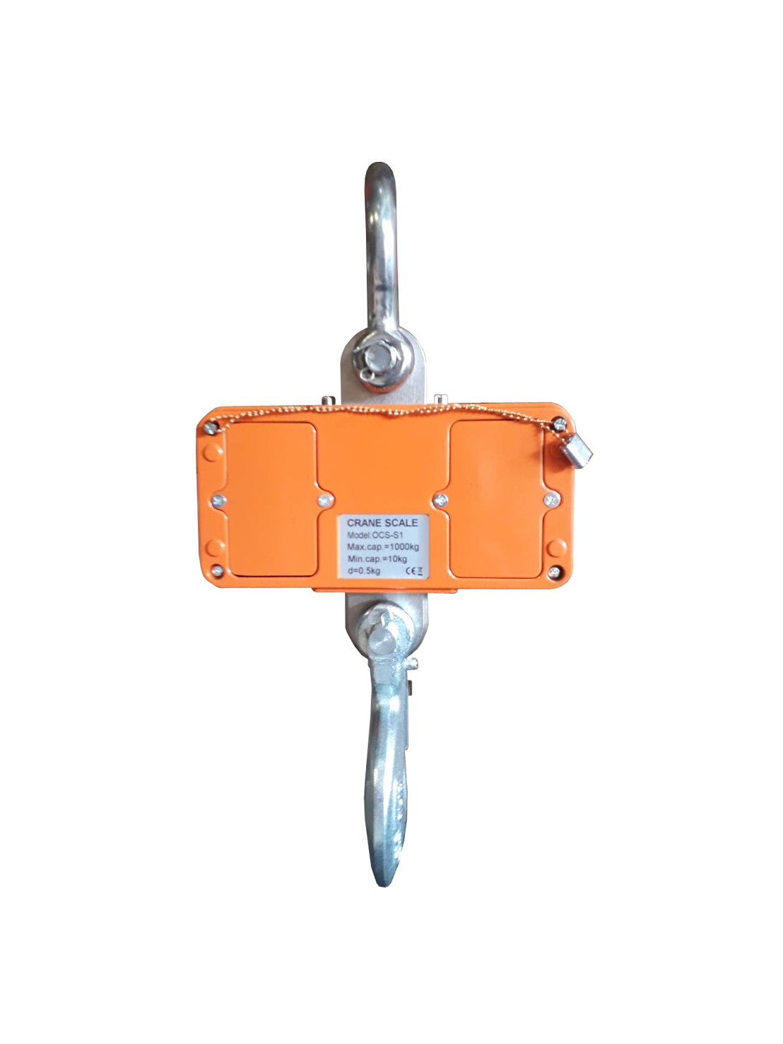 เครื่องชั่งแขวน รุ่น OCS-S1 พิกัด 1000 กิโลกรัม อ่านละเอียด 0.5 กิโลกรัม มีแบตเตอรี่ในตัวแบบชาร์จได้ ควบคุมการใช้งานผ่านรีโมท