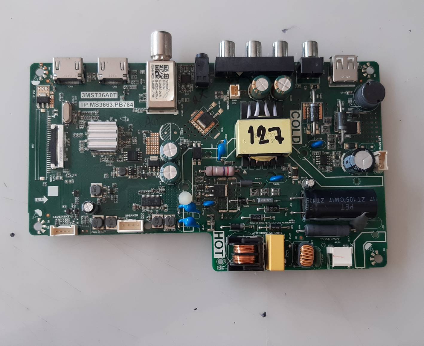 อันที่ 127 TCL 32D2940 ซีสเตร็ม 3MST36A0T TP.MS3663.PB784 ดีเทสแล้ว