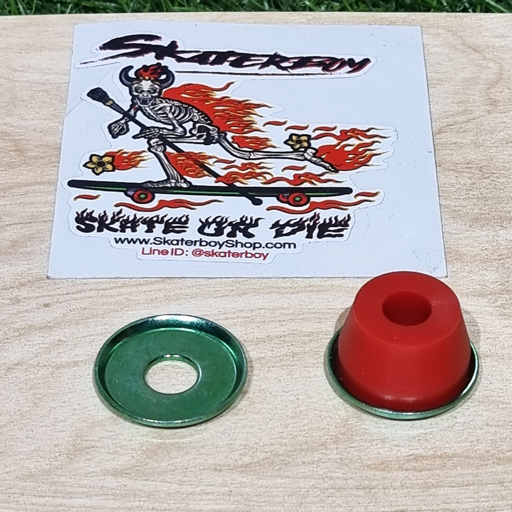 [0312] ชามแต่งรองบูชชิ่ง สเก็ตบอร์ด หัวบาน แก้ยางปริ้น ชุบสีอโนไดซ์ โคน บาเรล