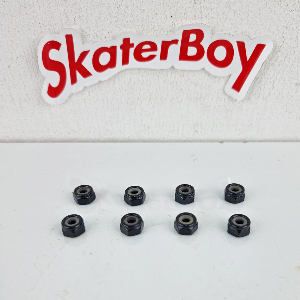 [0309] น็อตตัวเมีย ยึดทรัคสเก็ตบอร์ด สีดำ สีเงิน ใช้กับ skatetool ได้