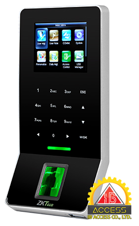 เครื่องสแกนลายนิ้วมือ ยี่ห้อ ZKTeco รุ่น F22 รองรับระบบ Access Control