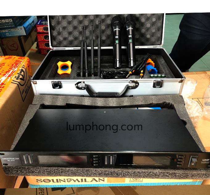 ไมค์ลอย ไมโครโฟนไร้สาย Soundmilan ML-633