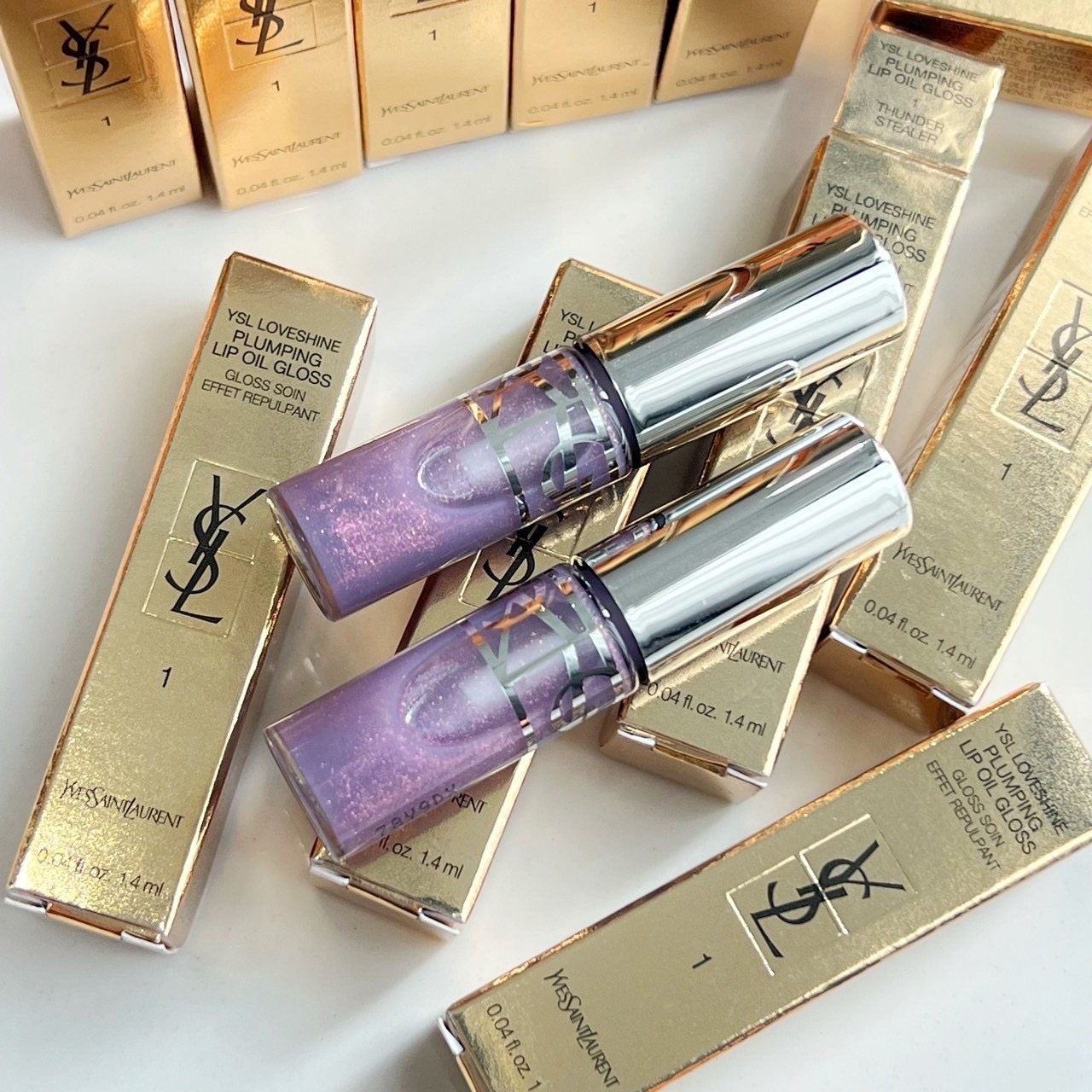 ลิปกลอส New !! YSL Loveshine Plumping Gloss mini 1.4 ml