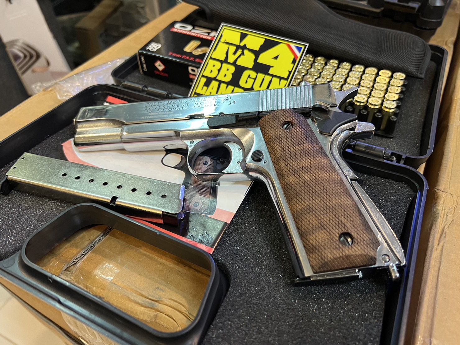 AKSA COLT 1911 ลาย Series 70 สีเงินเงา