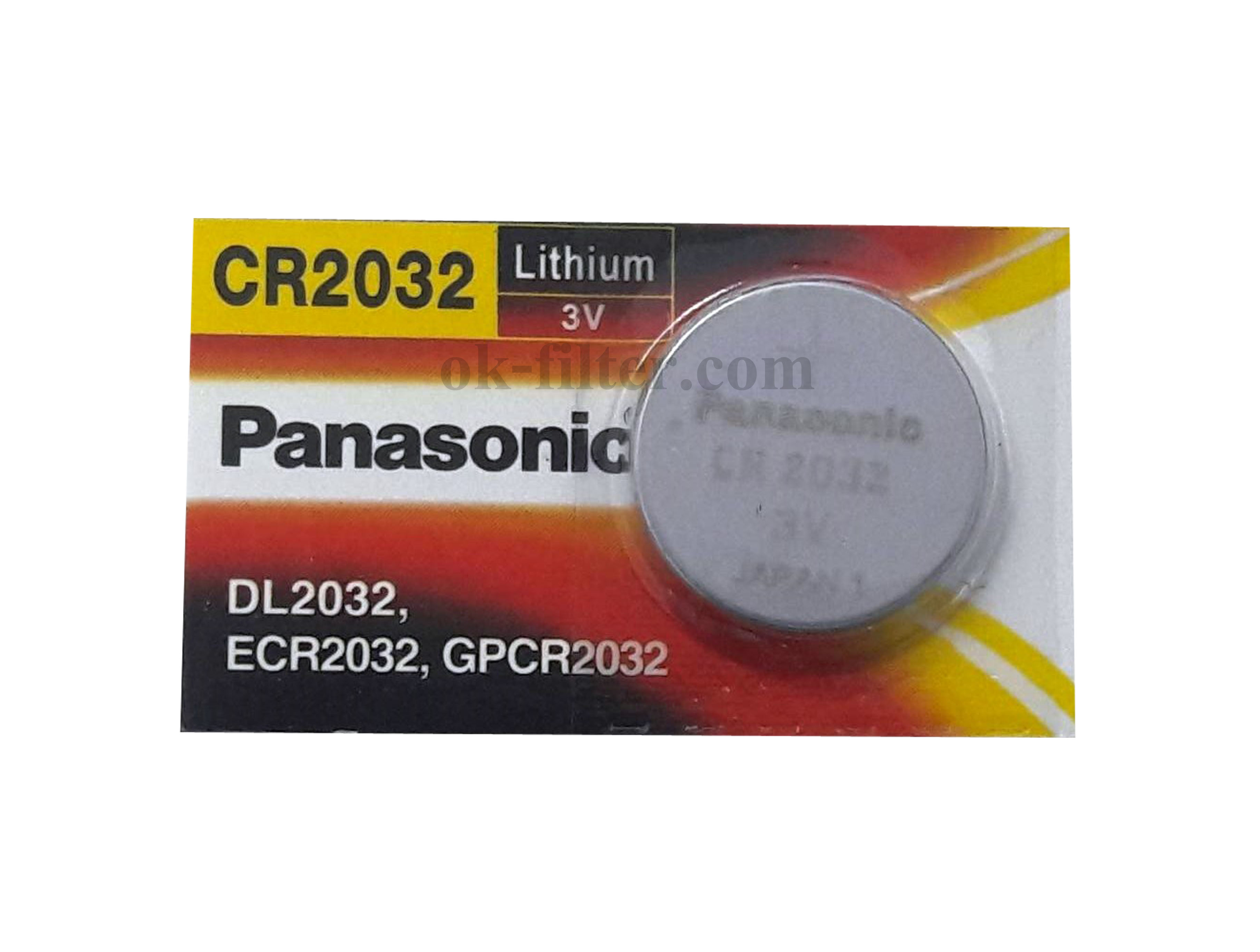 ถ่านกระดุม 3V รุ่น CR2032 Panasonic