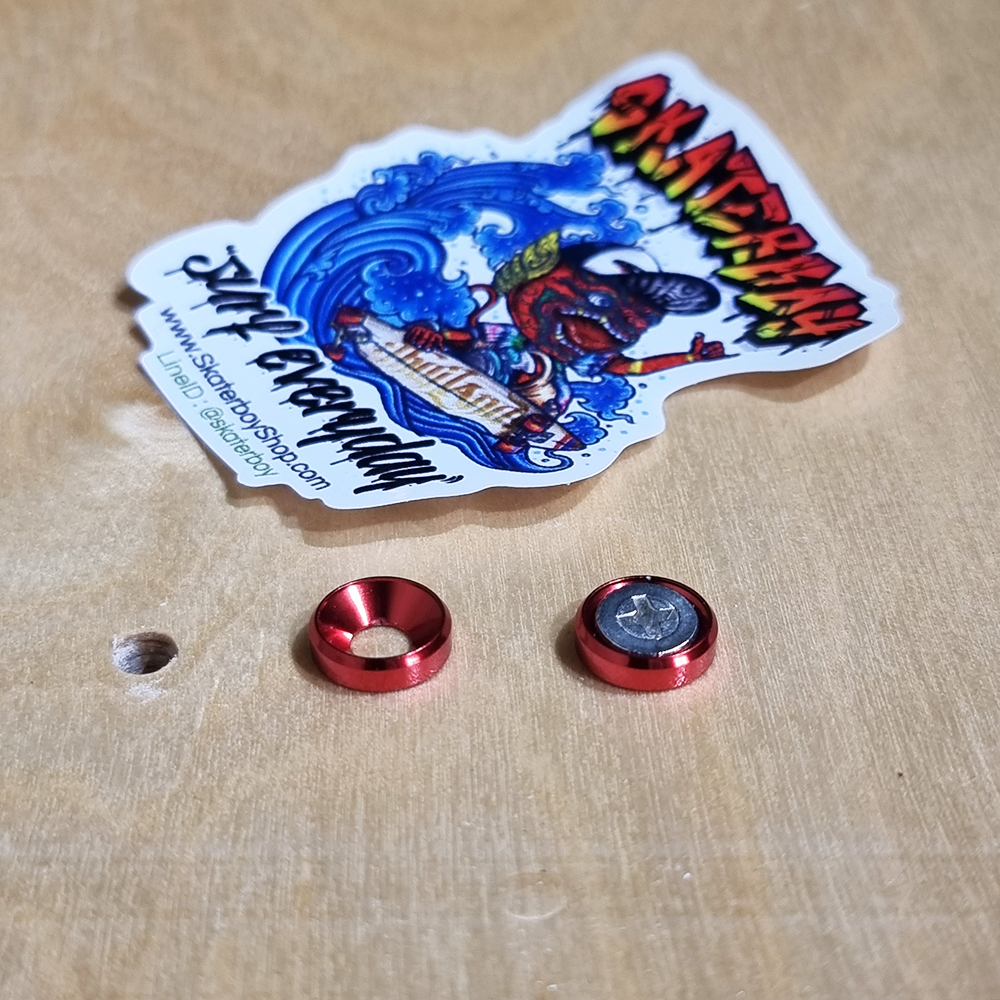 [0302] จานรองน็อตยึดทรัค สเก็ตบอร์ด กันน็อตจมกินบอร์ดไม้ ช้วยถนอมบอร์ด nut washer