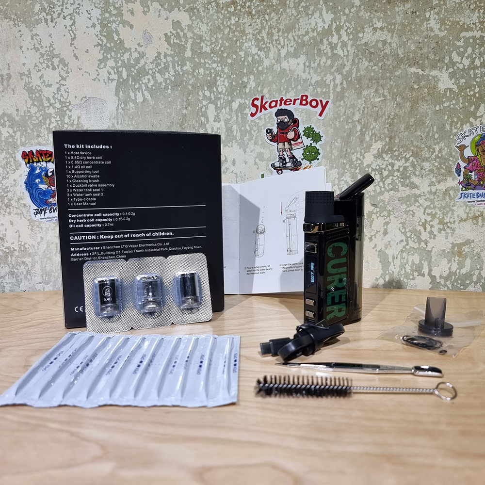 [1006] Electric water pipe บ้องไฟฟ้า 3หัว สำหรับ ดอก wax oil ใส่น้ำได้ ปรับองศาได้ ถอดล้างง่าย