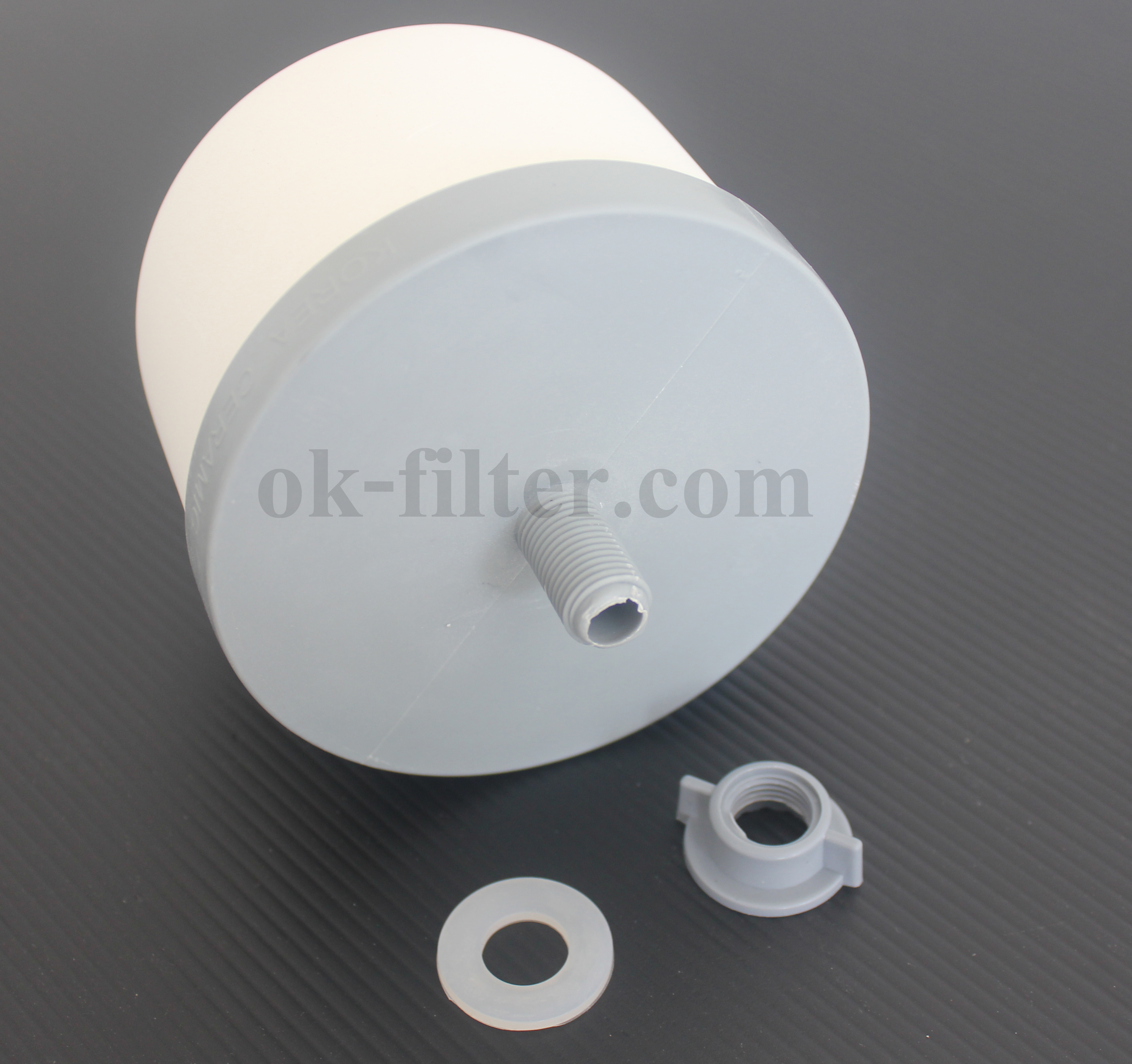 ไส้กรองน้ำ DOME CERAMIC ขนาด 4 นิ้ว เส้นผ่านศูนย์กลาง 4 นิ้ว 0.3 Micron Aquatek