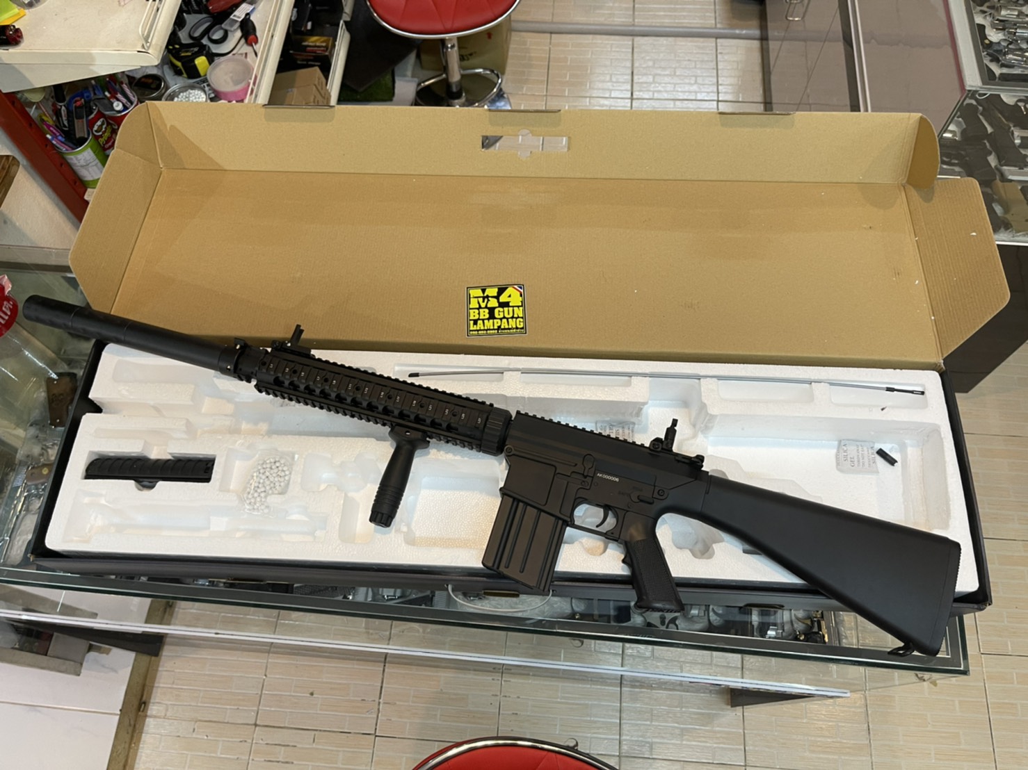 A&K SR25 ASSAULT RIFLE SERIES SR25 สีดำ