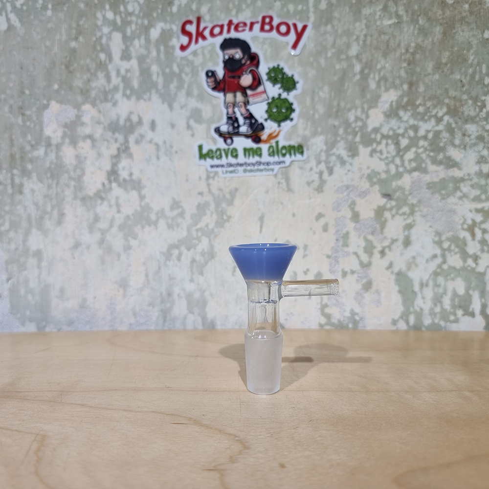 [1005] บัวผัน แก้ว ข้อต่อ 2ขนาดมาตราฐาน 14mm 18mm มีก้านจับกันร้อน หลากสี