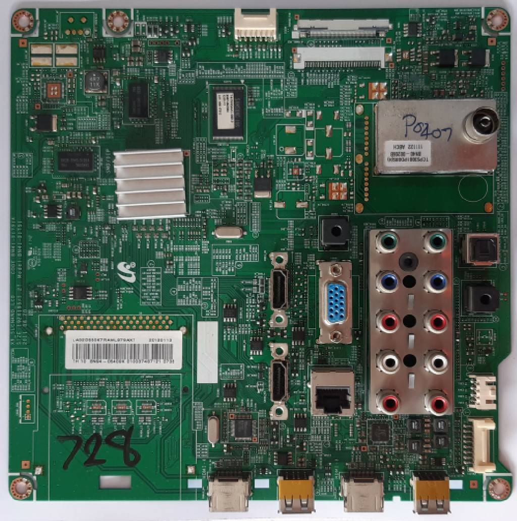 อันที่ 728 Samsung LA32D550K7R ซีสเตร็ม BN41-01751 51PIN ดีเทสแล้ว