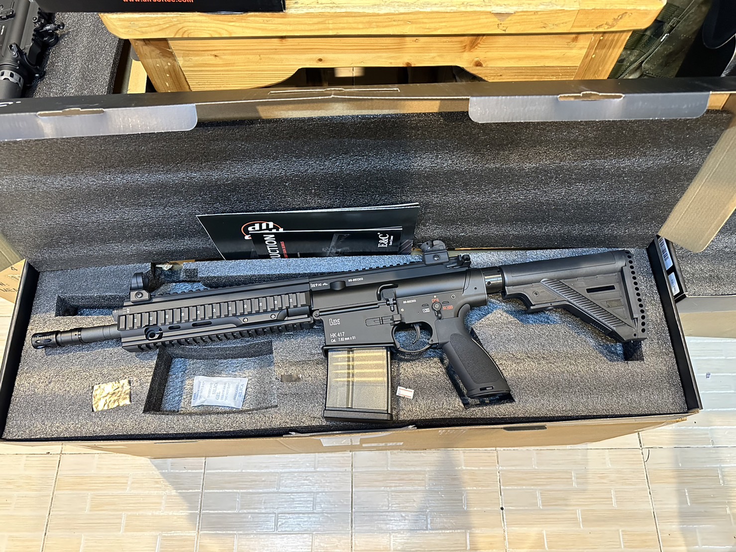 E&C 202 S2 HK417 A2 AEG - 10" Handguard / 13" Barrel