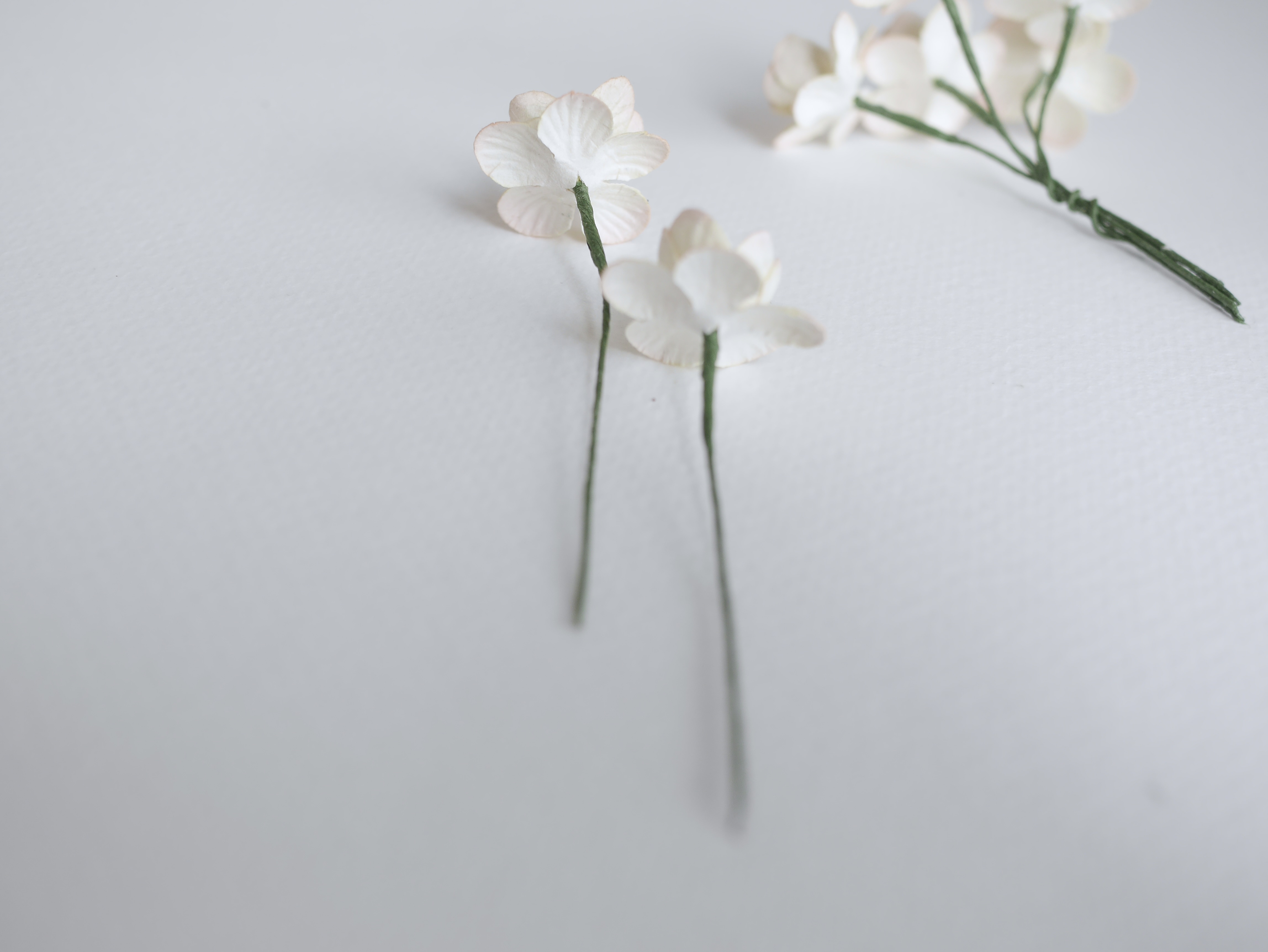 ดอกไม้กระดาษสา ดอกซากุระกระดาษ ดอกไม้กระดาษสาราคาส่ง ดอกไม้กระดาษสำหรับตกแต่งของชำร่วย งานแต่งงาน ทำช่อดอกไม้ติดอกเจ้าบ่าว ข้อมือดอกไม้เจ้าสาว ขนาด2.5 cm. 50 ดอก สีพีชปัดครีม Paper flowers supplies: DIY wedding tools Cherry blossom (Sakura) 50 pcs. size 2