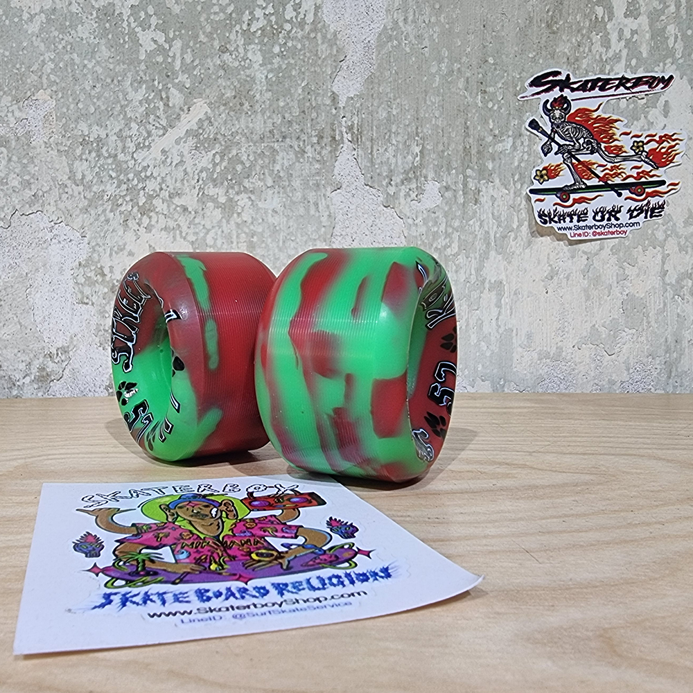 [0315][US] ล้อสเก็ตบอร์ด Dogtown K9 swirl ขนาด 57mm 95A 97A 99A แบ่งขาย FREE ลูกปืนล้อสเก็ตบอร์ด Abec7