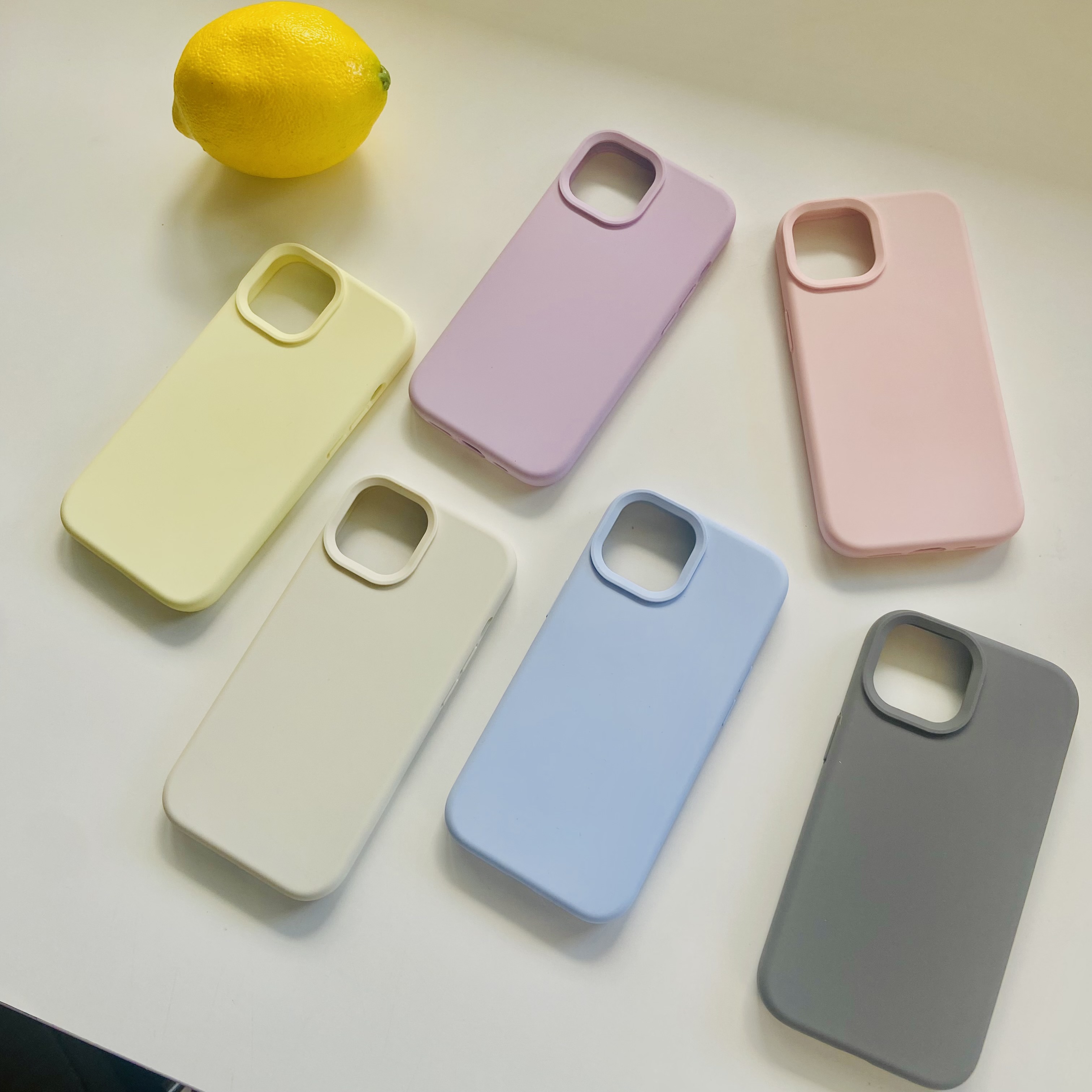 Silicone premium with magsafe case (toffy colors)