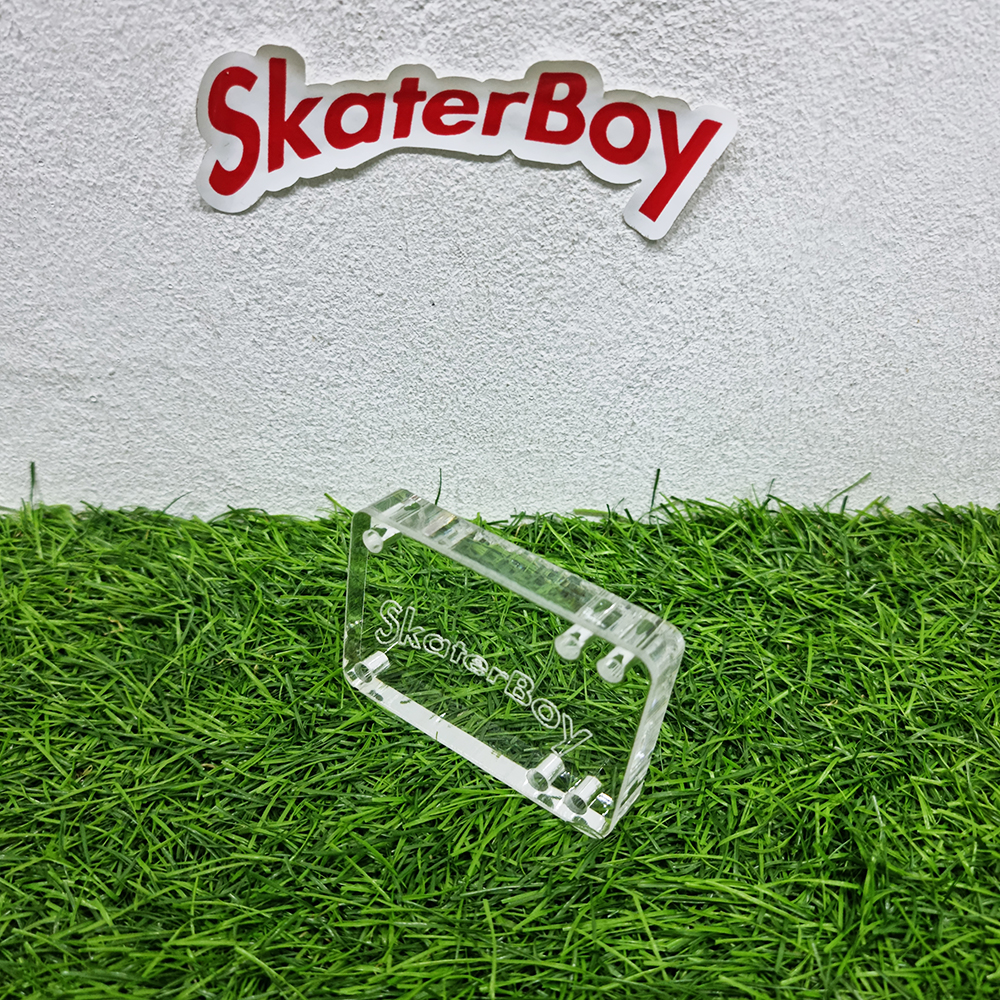 [0311] อคิลิคใสรองทรัค surf skate หนา 10mm 15mm เพิ่มความสูงกันล้อกัดบอร์ด