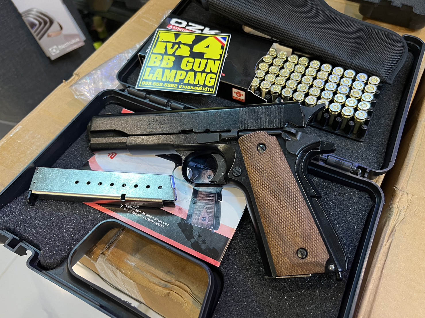 AKSA COLT 1911 ลาย Government สีดำ